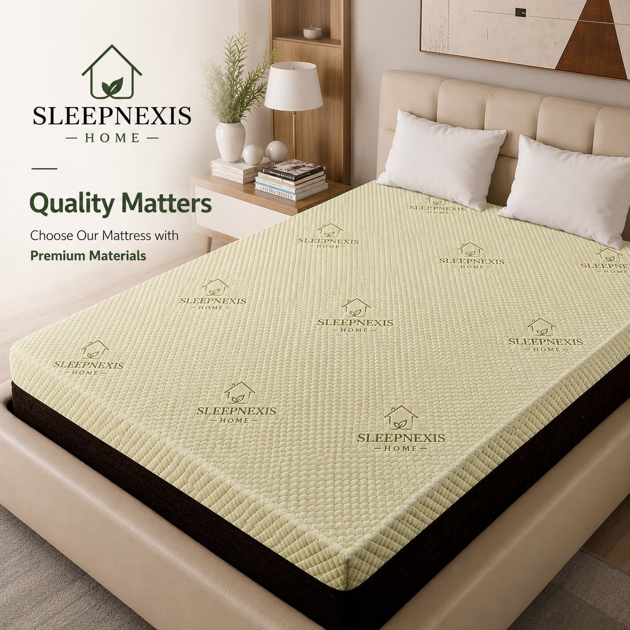 Sleepnexis 12 Inch Queen Mattress Copper Cooling Gel Foam 7-Zone Medium Firm