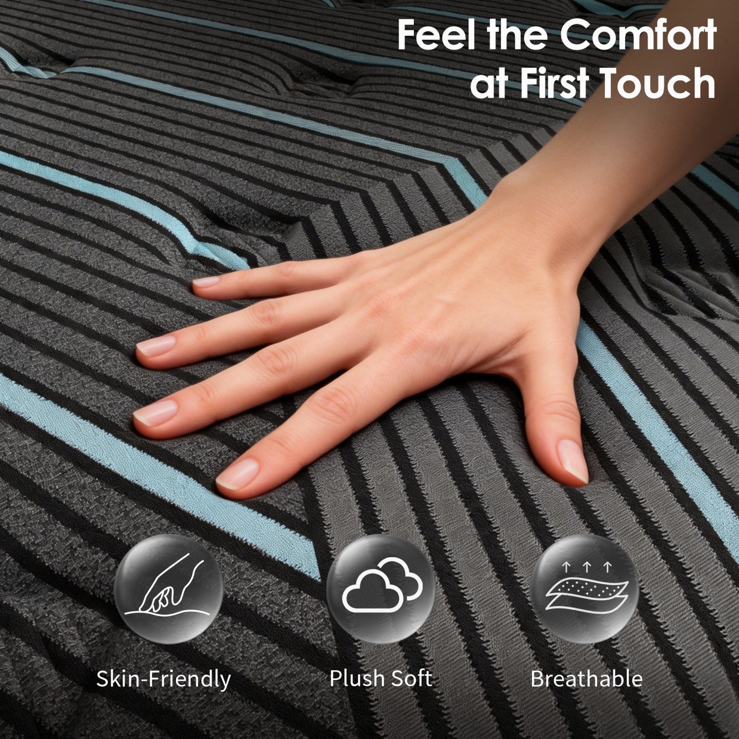 Queen/King 10in Hybrid Mattress Memory Foam Pocket Springs CertiPUR-US Certified