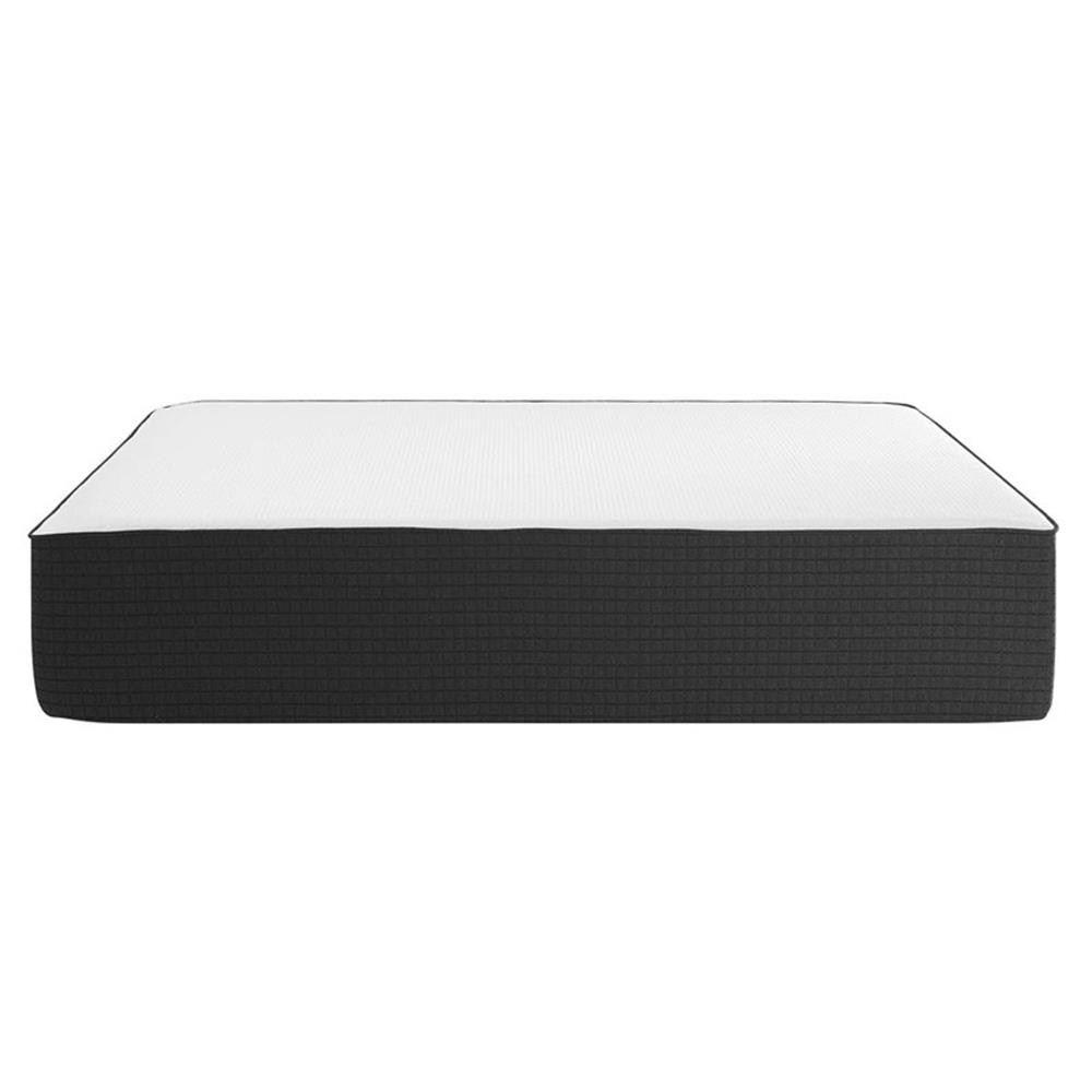 Bowery Hill Contemporary 16″ Memory Foam Queen Mattress in White