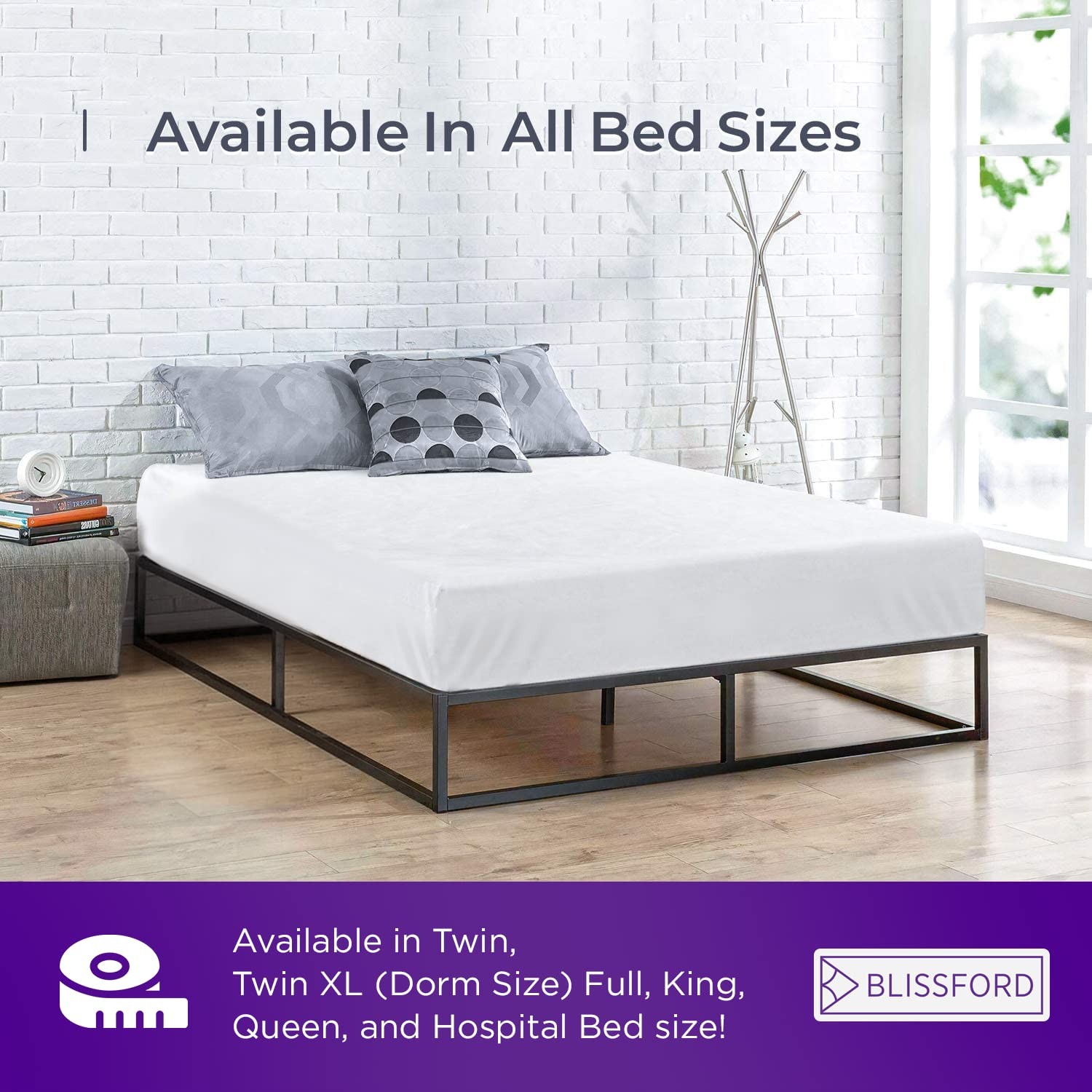 BLISSFORD Queen Plastic Mattress Protector – Heavy – 60″ x 80″, White