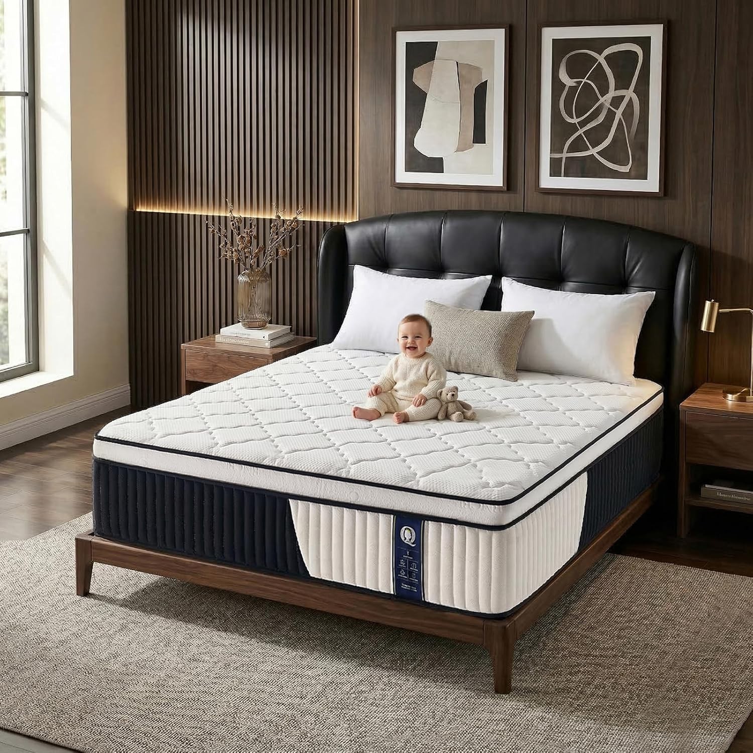 Mattress, Firm Mattress with Foam & Individually Wrapped Pocket