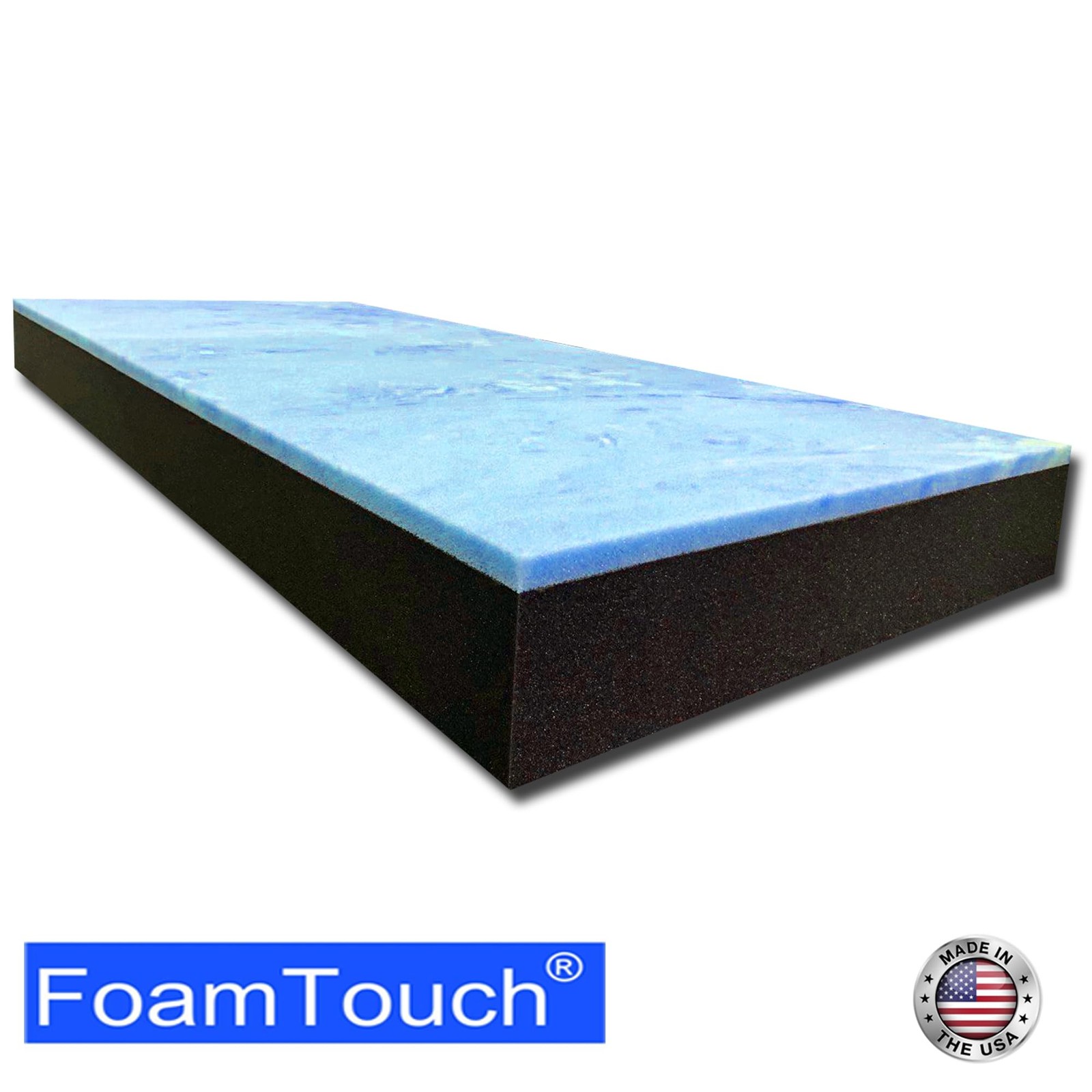 6” x 34” x 72” Bunk Mattress, Memory Foam on High Density Foam, RV Mattres…