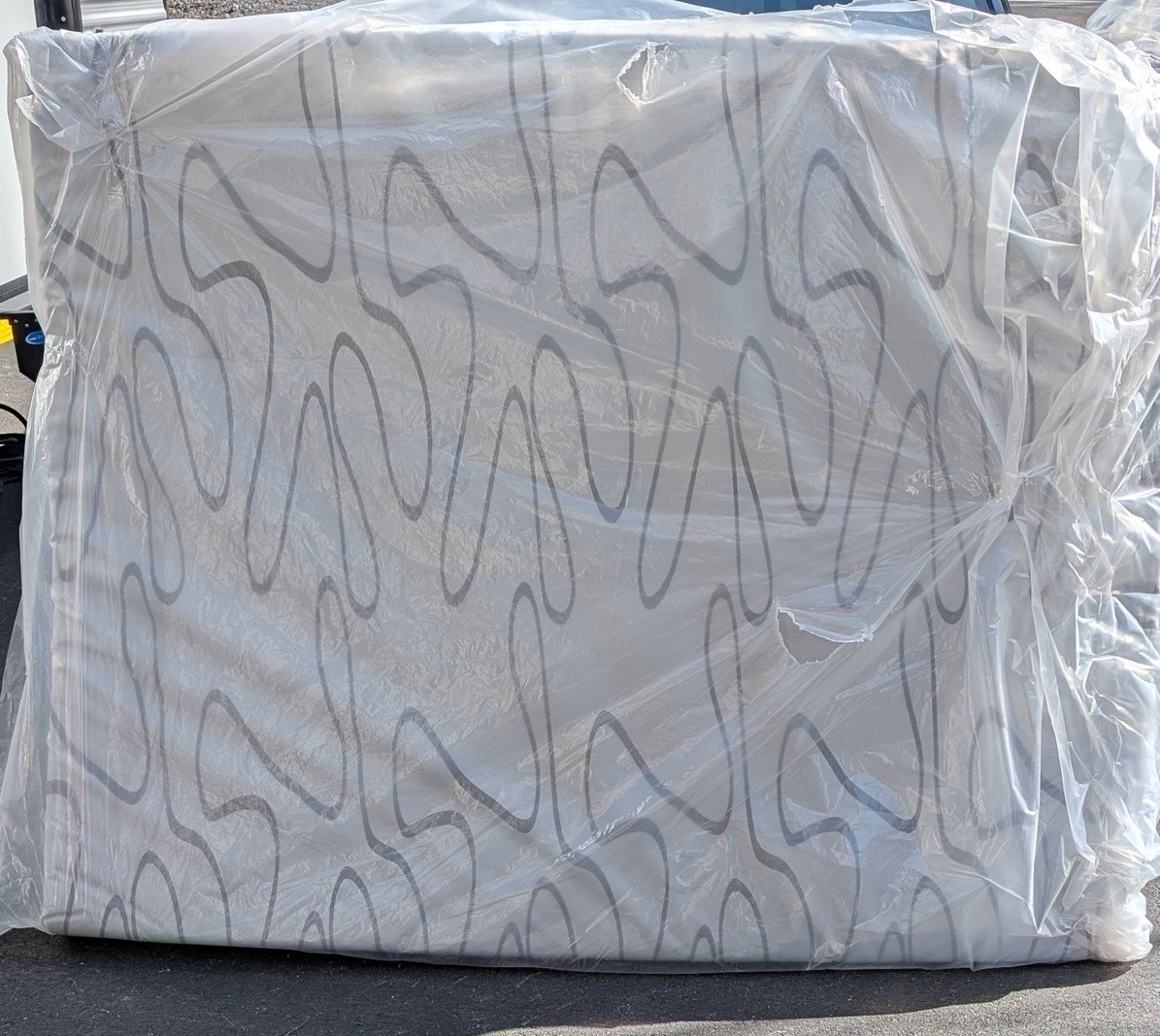 RV Queen Size Mattress Gray White NEW never used