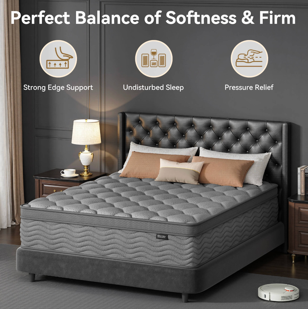 10″ Twin Colchon Gel Memory Foam Hibrido Cama Twin Mattress Hybrid Medium Firm
