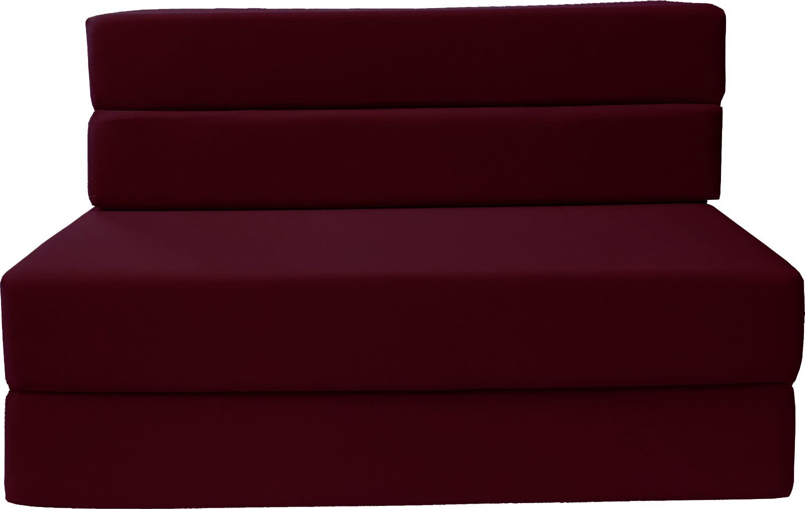 Twin Folding Foam Mattresses, Chair, Sofa Bed, RV Mattress 6x39x75, Burgundy