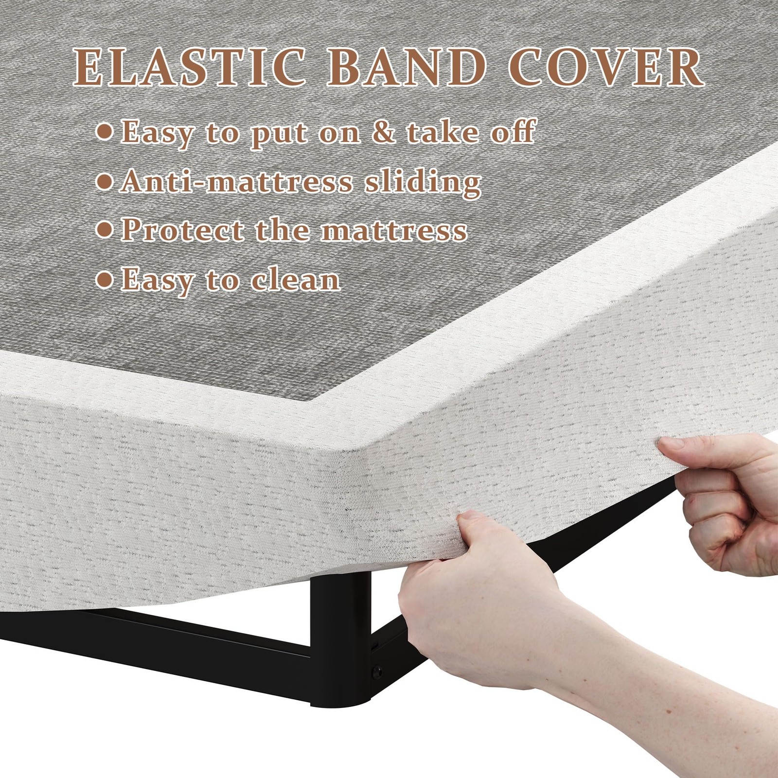SHOANED Twin Size Box Springs – 5 Inch Low Profile Mattress Twin, 5