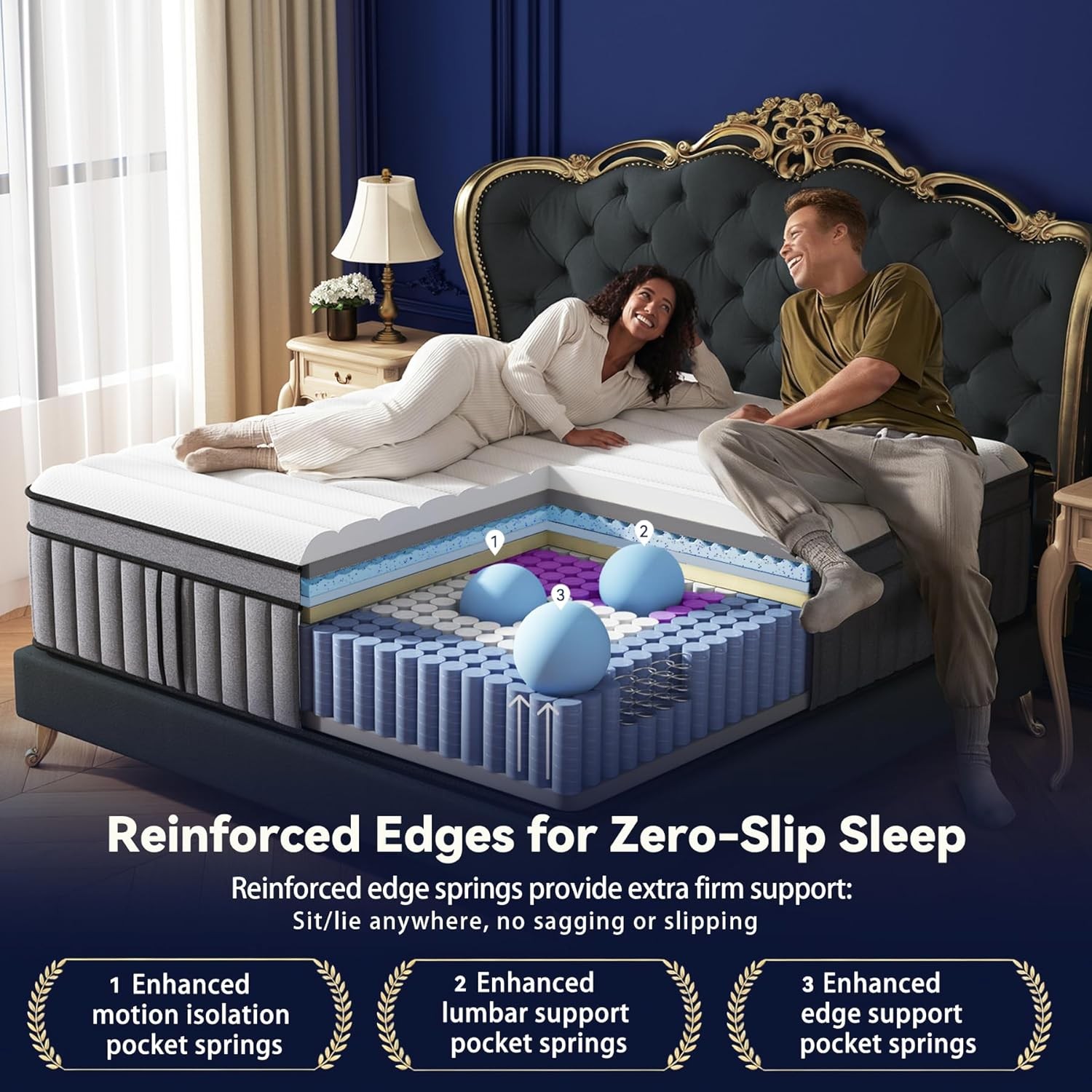 Mattress, (2026 Upgraded) Hotel-Level Luxury Firm Hybrid