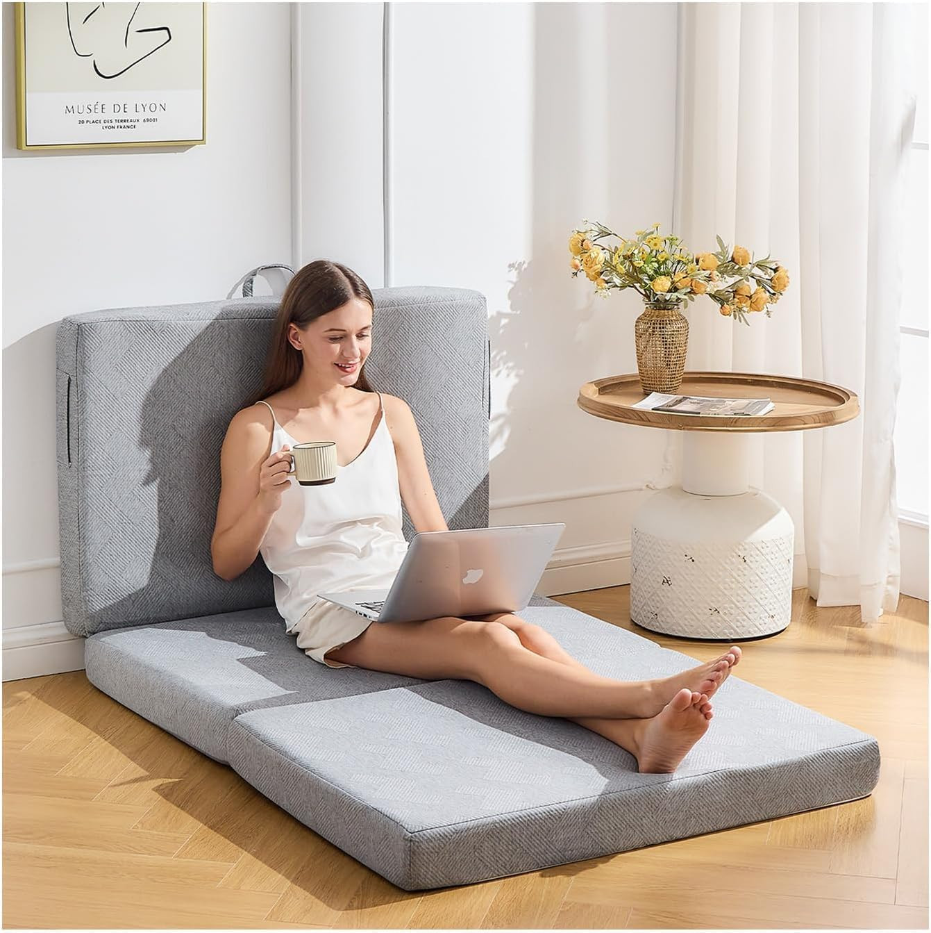 Trifold Mattress Full，6 Inch Folding Mattress Twin,Foldable Mattress,Tri Folding