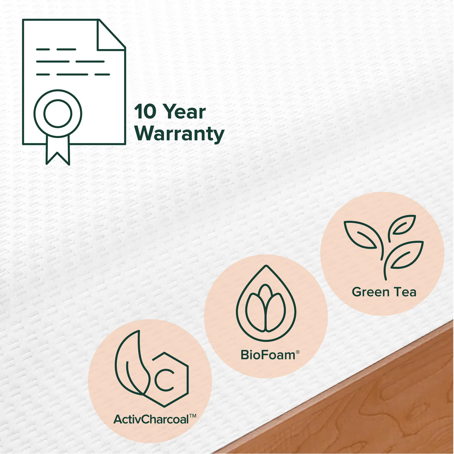 Spa Sensations by Zinus Serenity 6″ Memory Foam Mattress, Twin