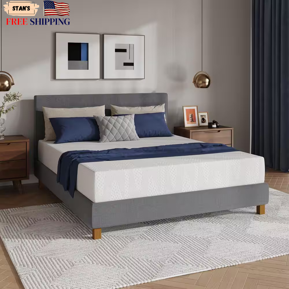 Classic King Medium Gel Memory Foam 12 In. in a Box with Cooling Night Sleep NEW
