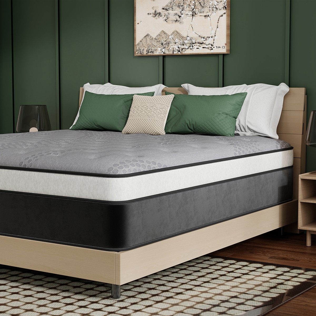 12″ 14″ Hybrid Mattress Gel Memory Foam Pocket Coils Twin Full Queen King in Box