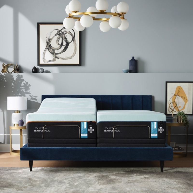 TEMPURPEDIC LUXBREEZE SOFT SPLIT KING MATTRESS-MSRP$9798