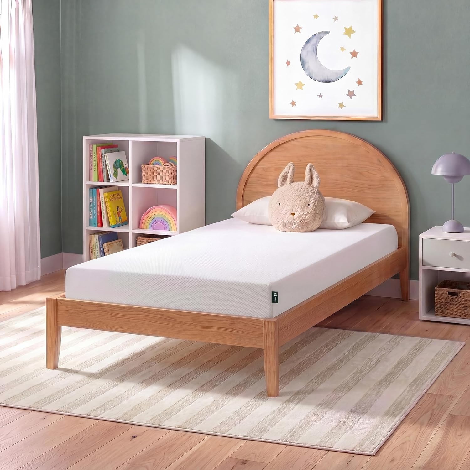 5 Inch Twin Green Tea Memory Foam Mattress [New Version], Fiberglass Free, Me…