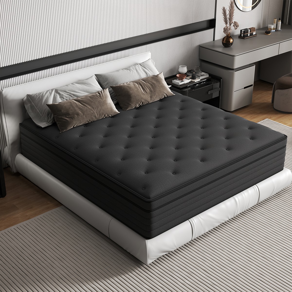12/14 Inch Memory Foam Hybrid Mattress Pocket Spring Full Queen King in A Box
