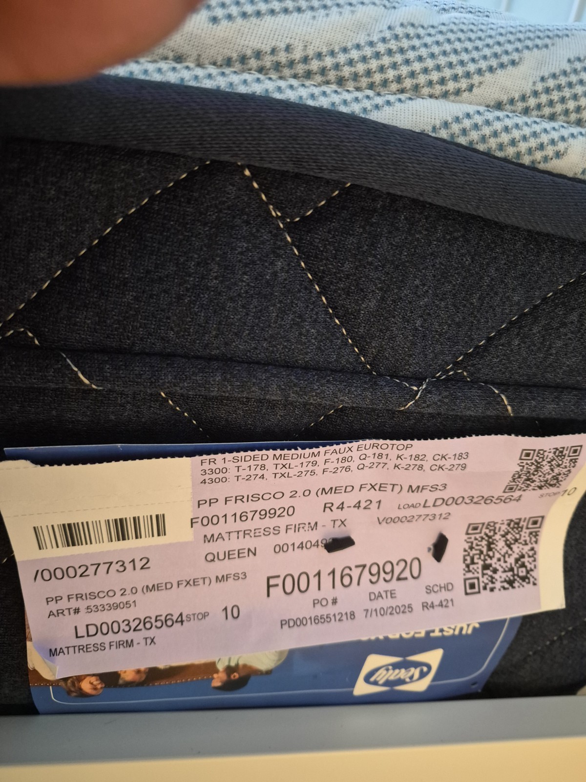 Frisco 2.0 Medium Euro Pillow Top Mattress Queen Prime.