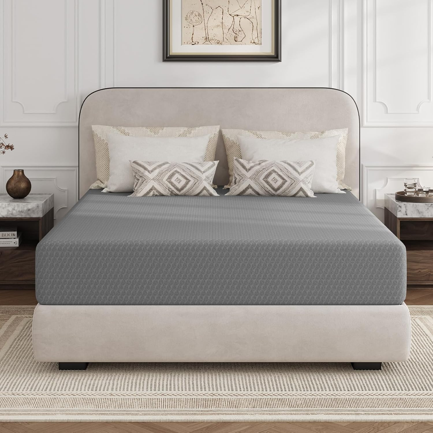 12″ Queen Memory Foam Mattress Cooling Pressure Relief CertiPUR Bed in Box