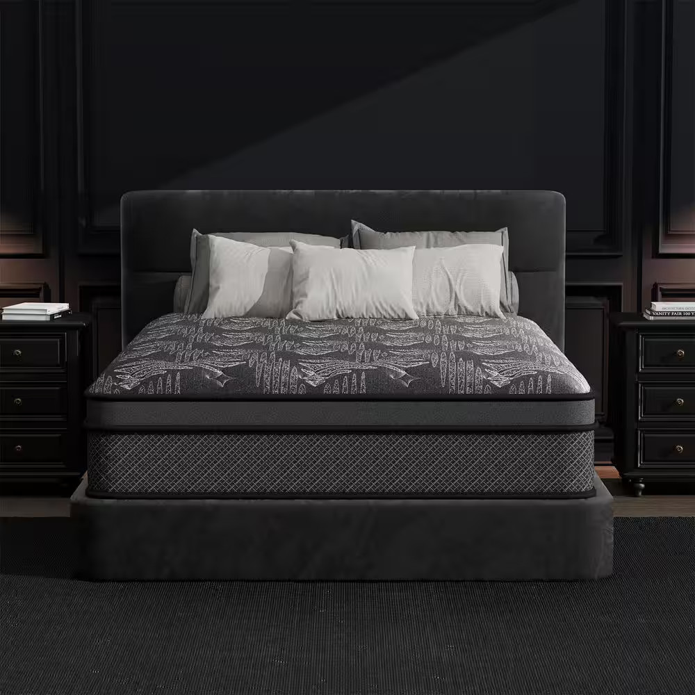 King Size 14 In. Firm Hybrid Innerspring Mattress with Gel Memory Foam, Motion I