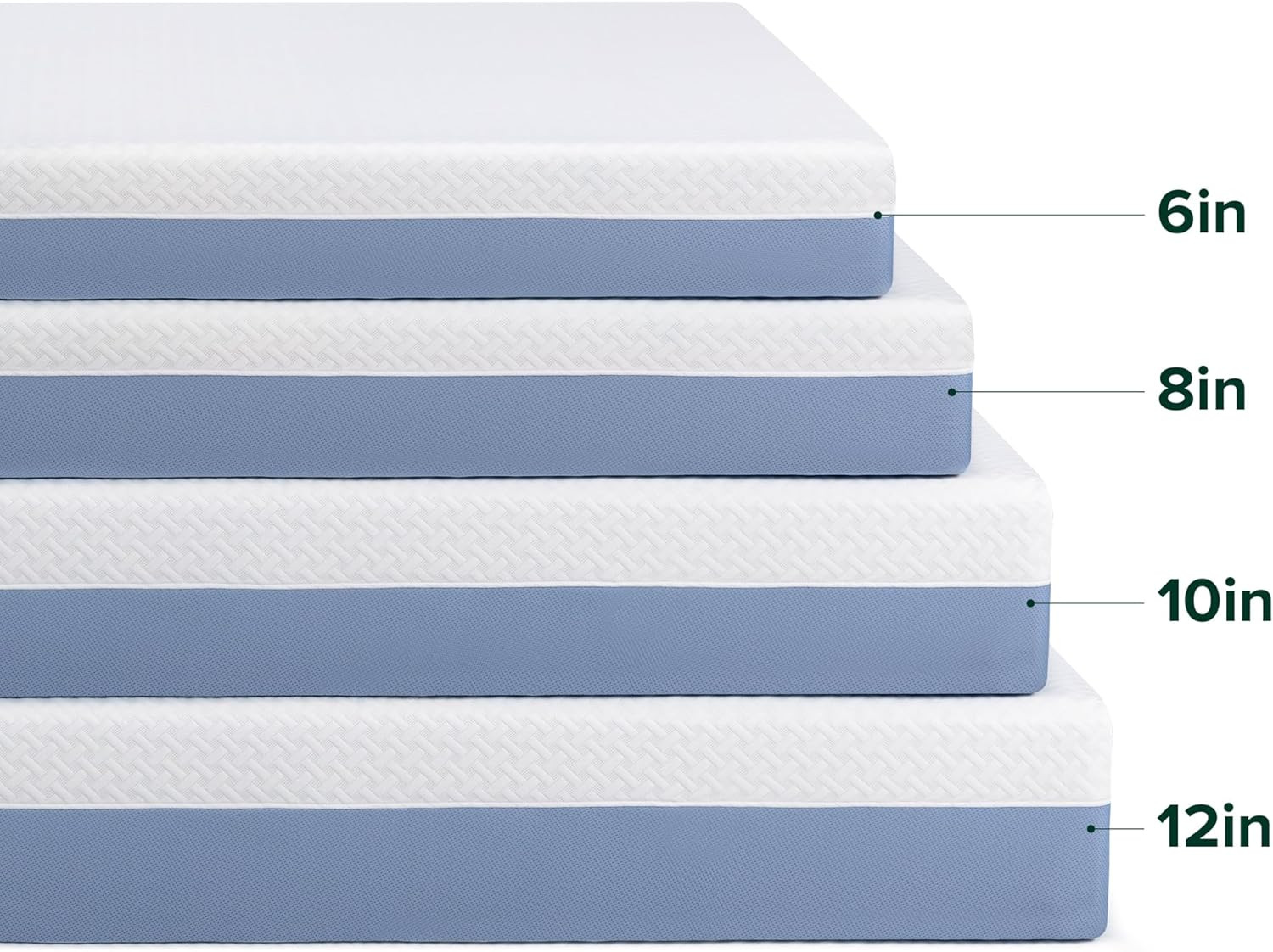 Zinus 8 Inch Full Cooling Essential Memory Foam Mattress [Newversion], Fiberglas