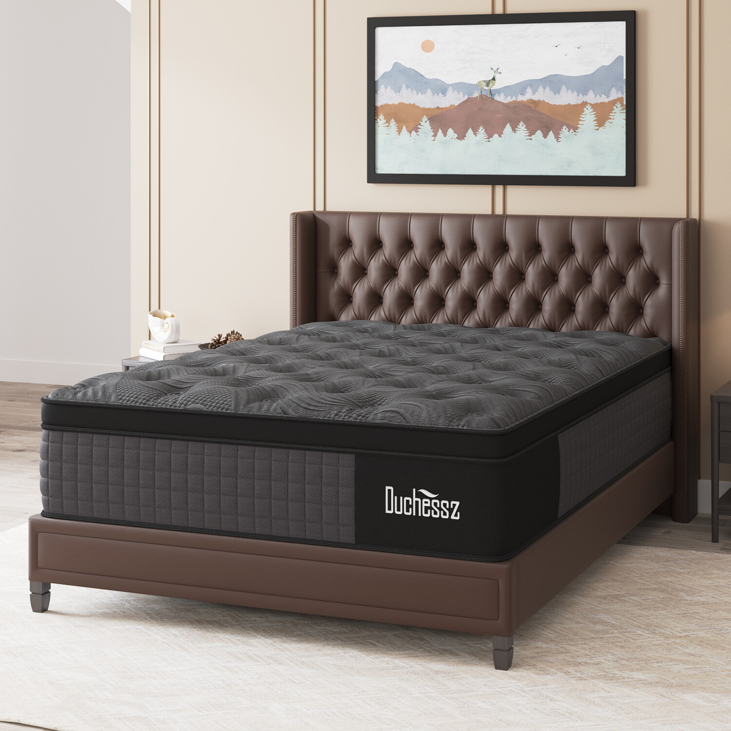 12″14″ Twin Full Queen King Size Mattress in a Box Hybrid Spring Memory Foam