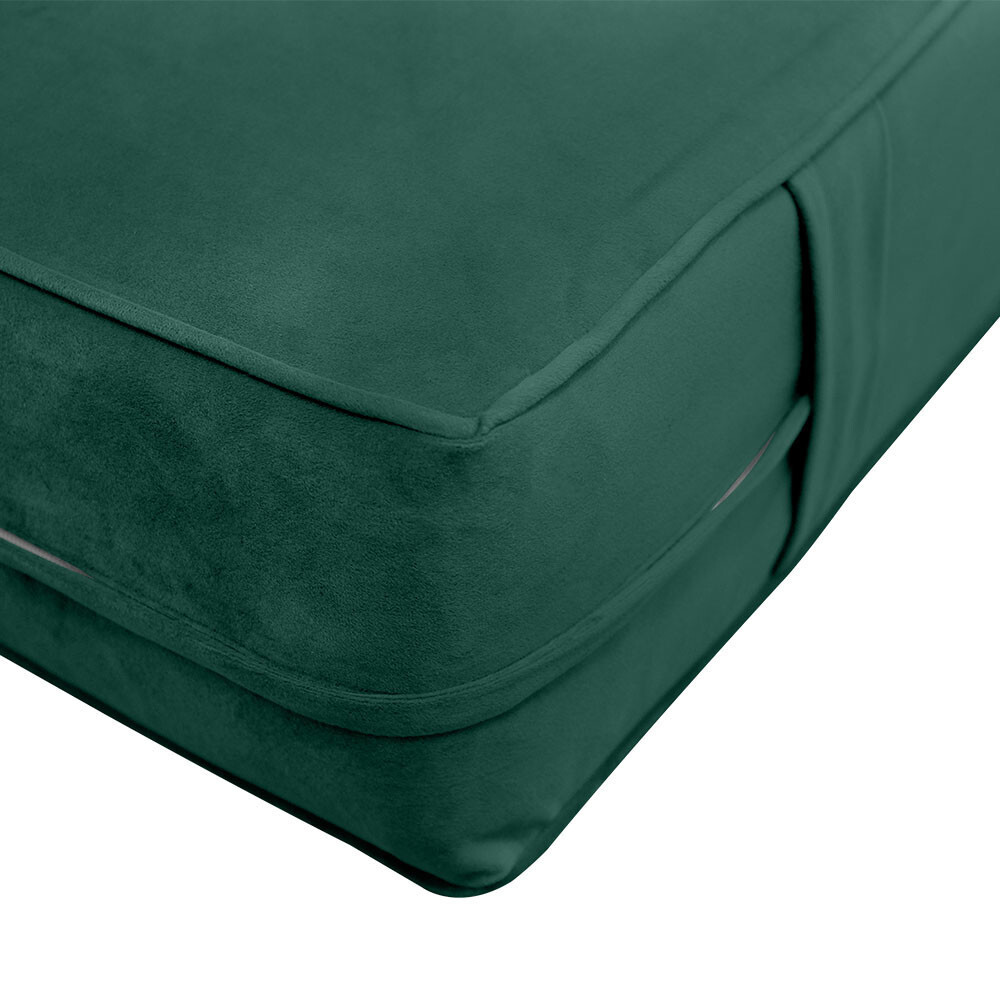 Same Pipe 6″ FULL 75x54x6 Velvet Indoor Daybed Mattress |COVER ONLY|-AD317