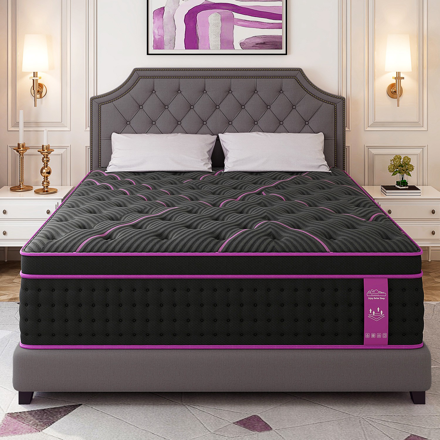 12/14Inch Hybrid Bed Mattress Twin Full Queen King Gel Memory Foam Innerspring
