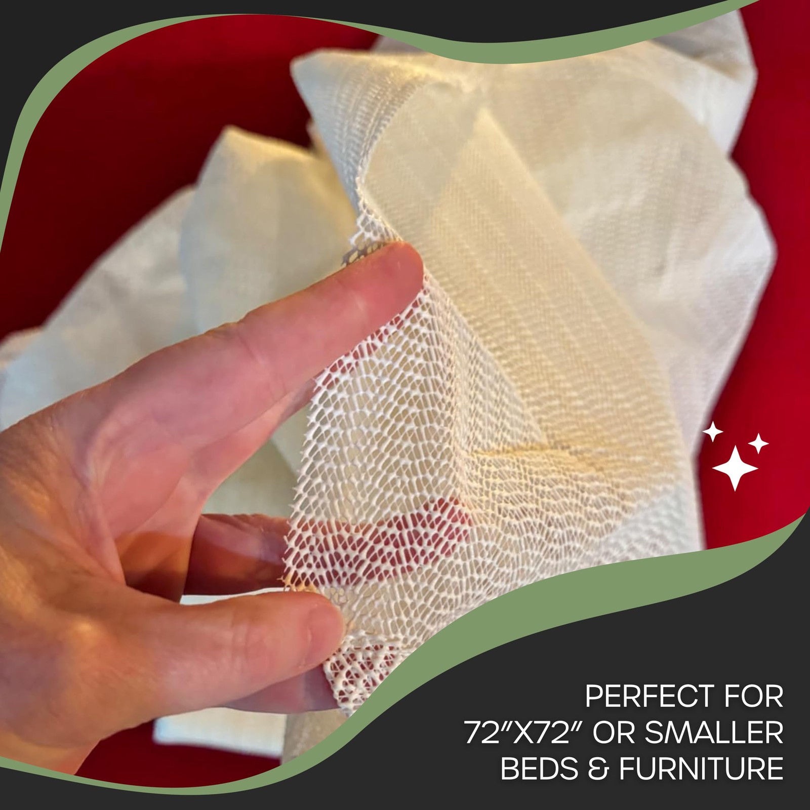 King Size 72″ x 72″ Mattress Slide Stopper – Non Slip Mattress Gripper Pad | …